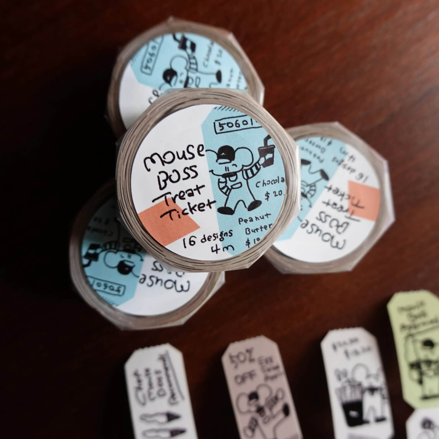 1991w2992 Tracing Paper Sticker Roll – Mouse Boss's Treat Voucher