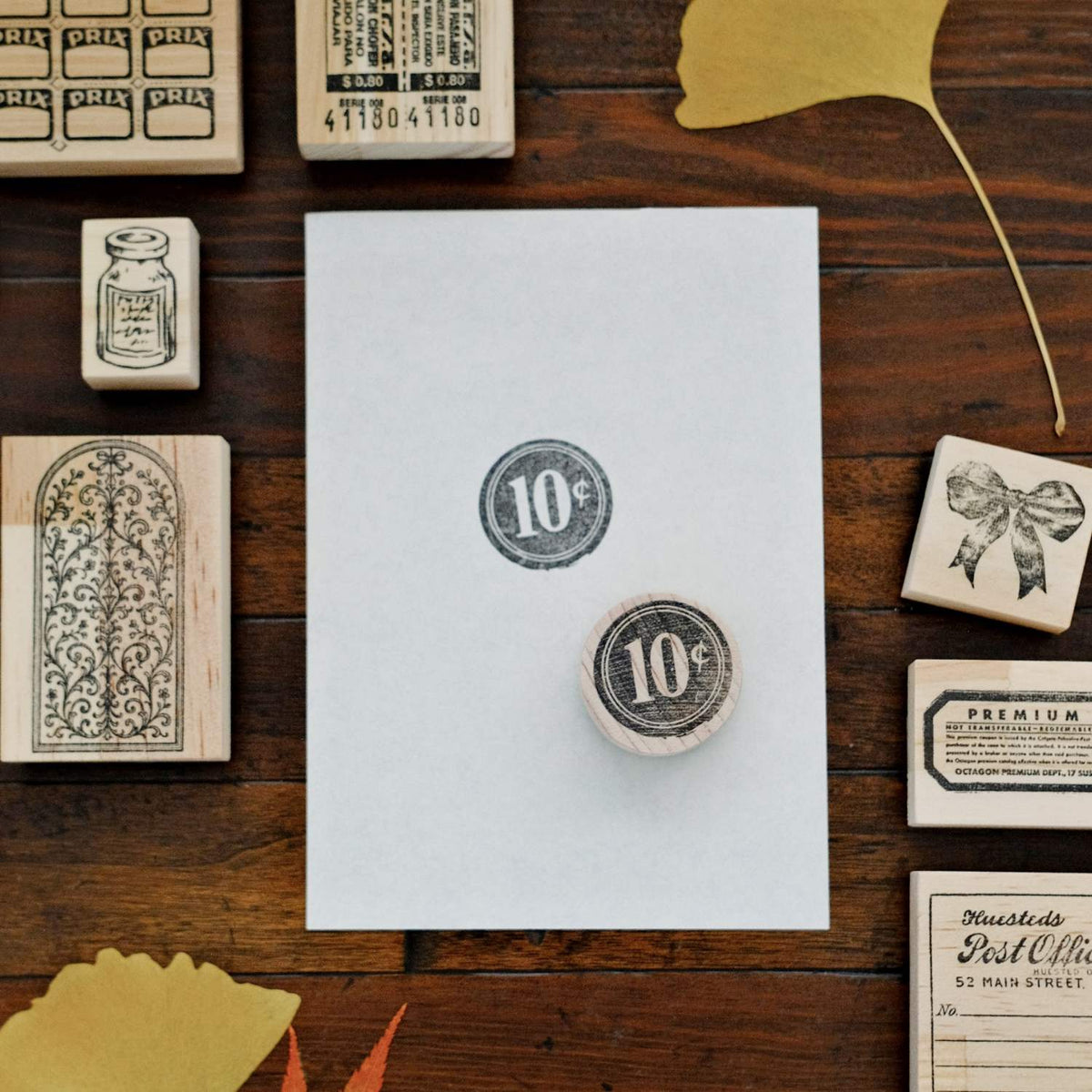 1dstamp Rubber Stamp - 10 Cent Seal