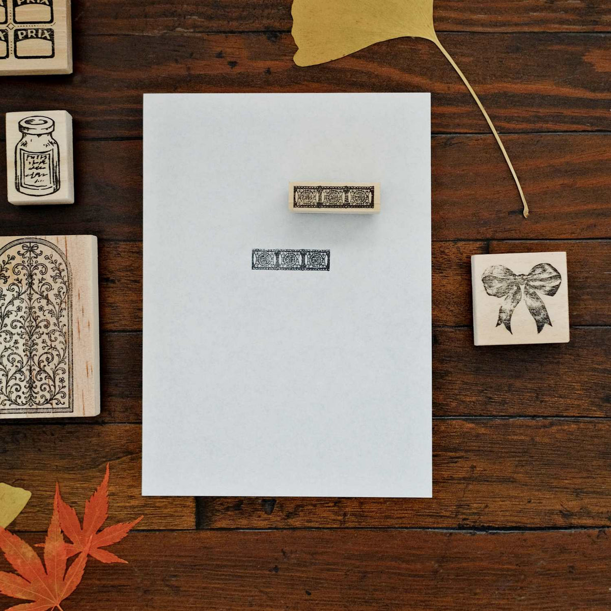 1dstamp Rubber Stamp - Lace Medallion Border