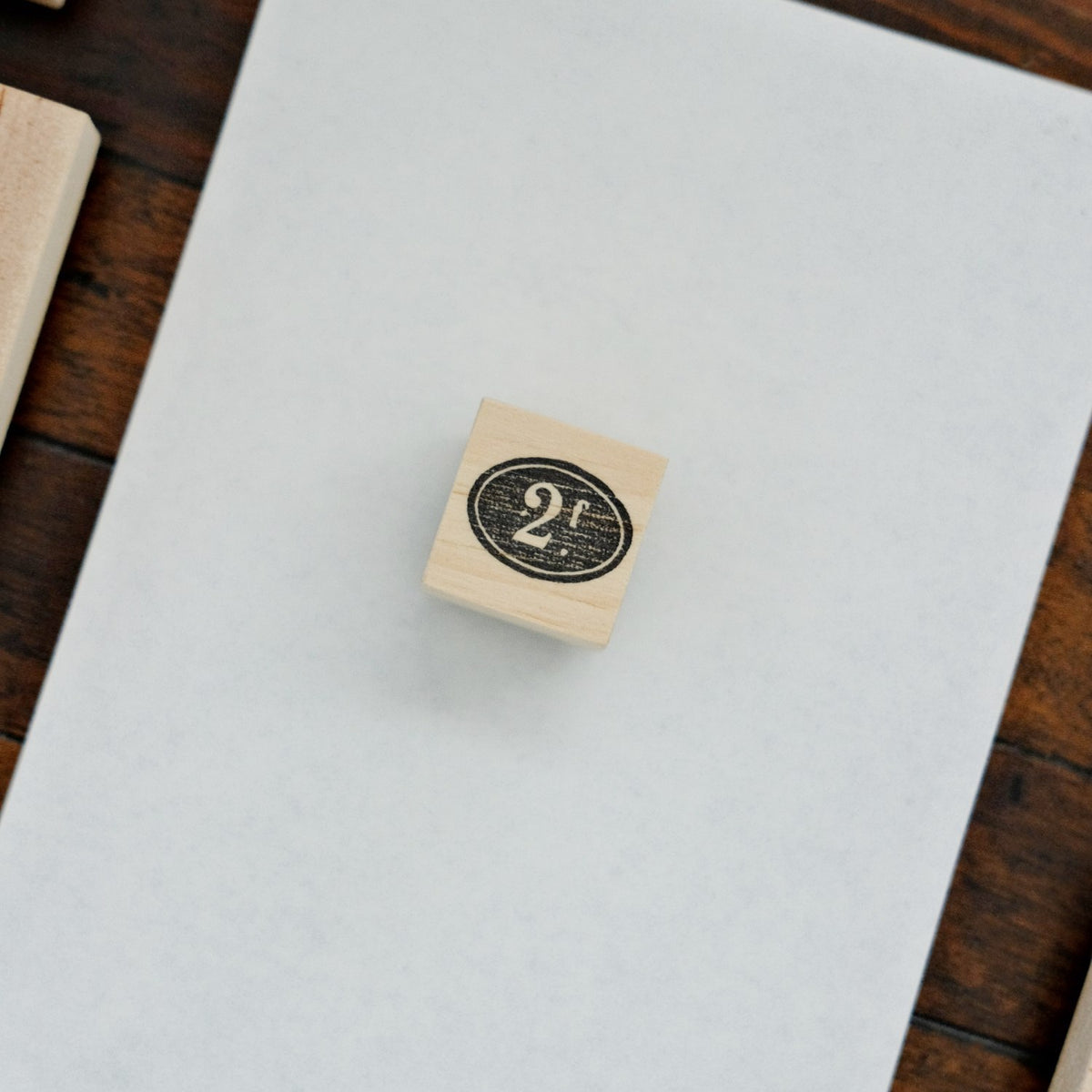 1dstamp Rubber Stamp - Oval Number Seal