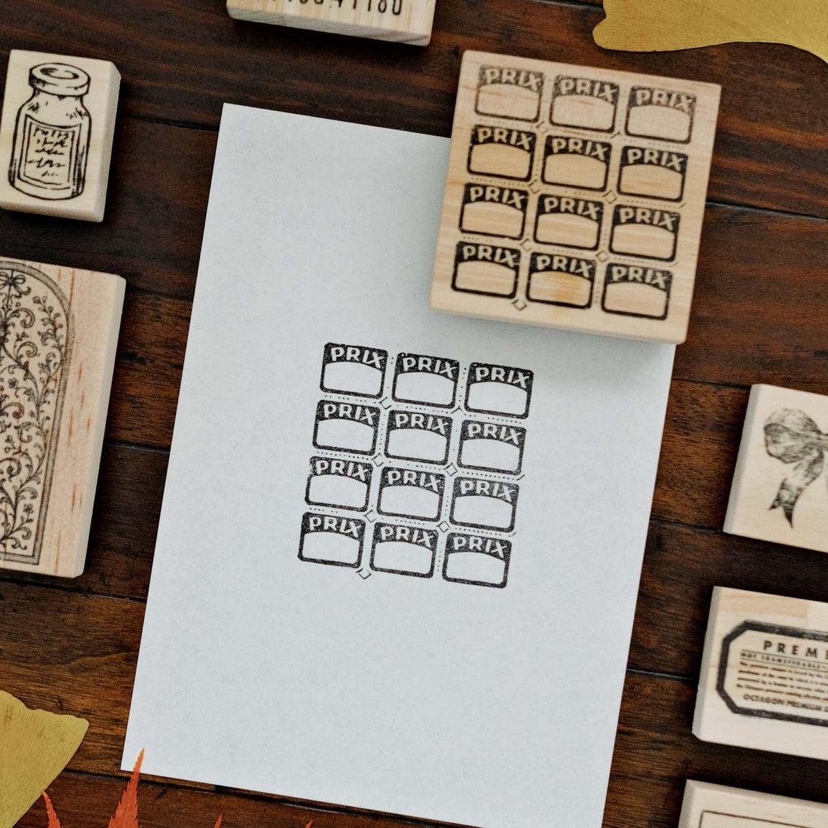 1dstamp Rubber Stamp - Price Label Grid
