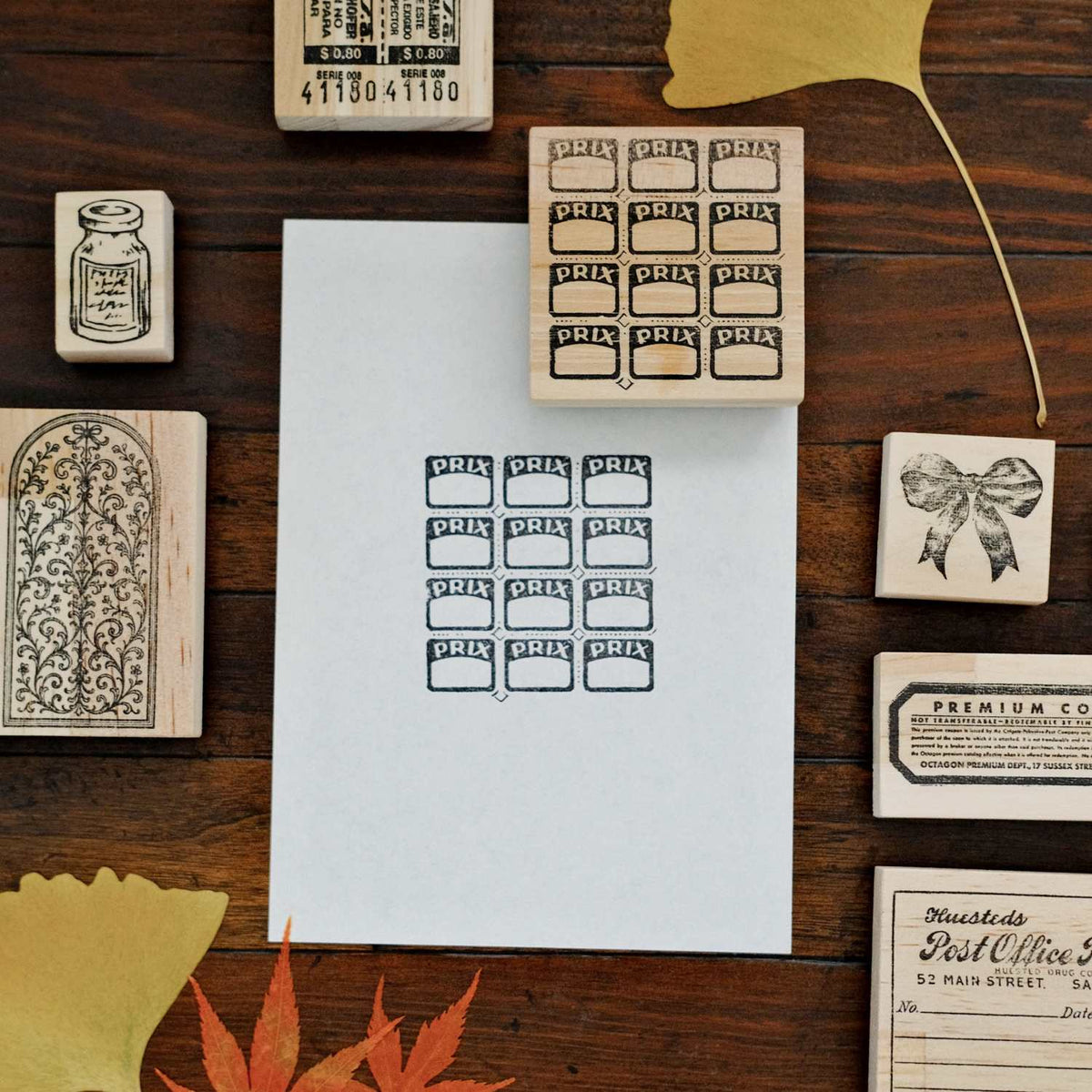 1dstamp Rubber Stamp - Price Label Grid