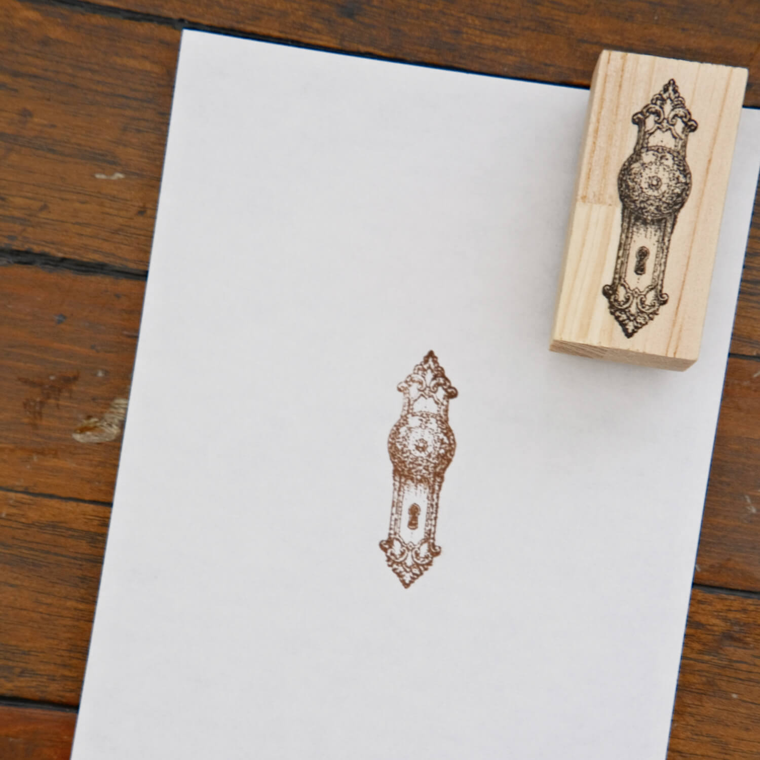 1dstamp Rubber Stamp – Antique Clock