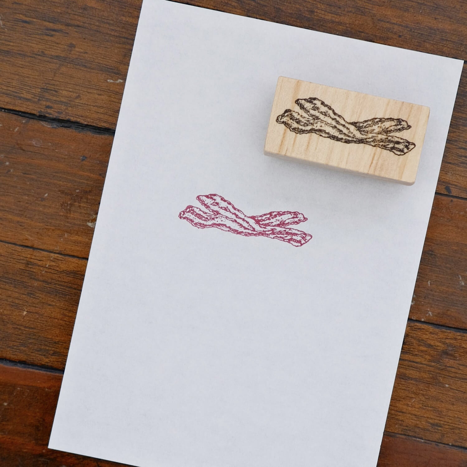 1dstamp Rubber Stamp – Bacon