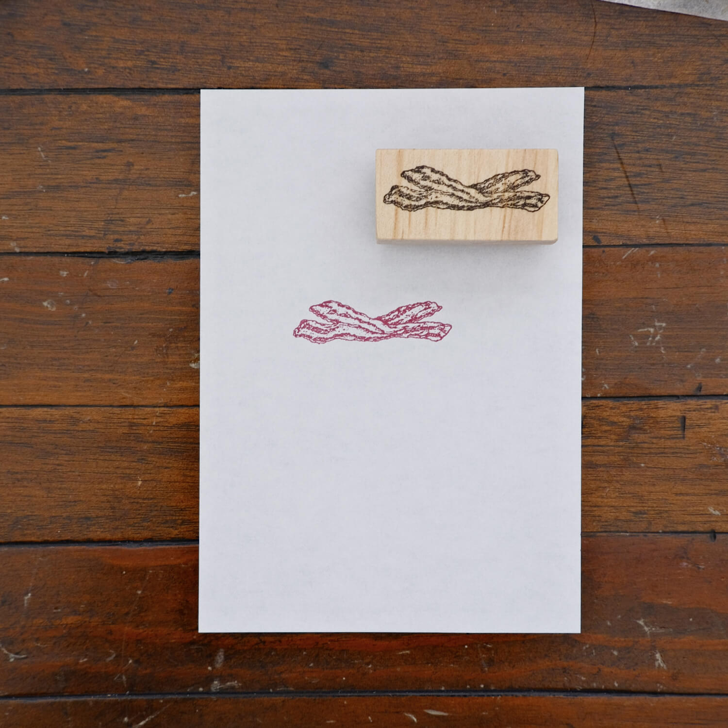1dstamp Rubber Stamp – Bacon