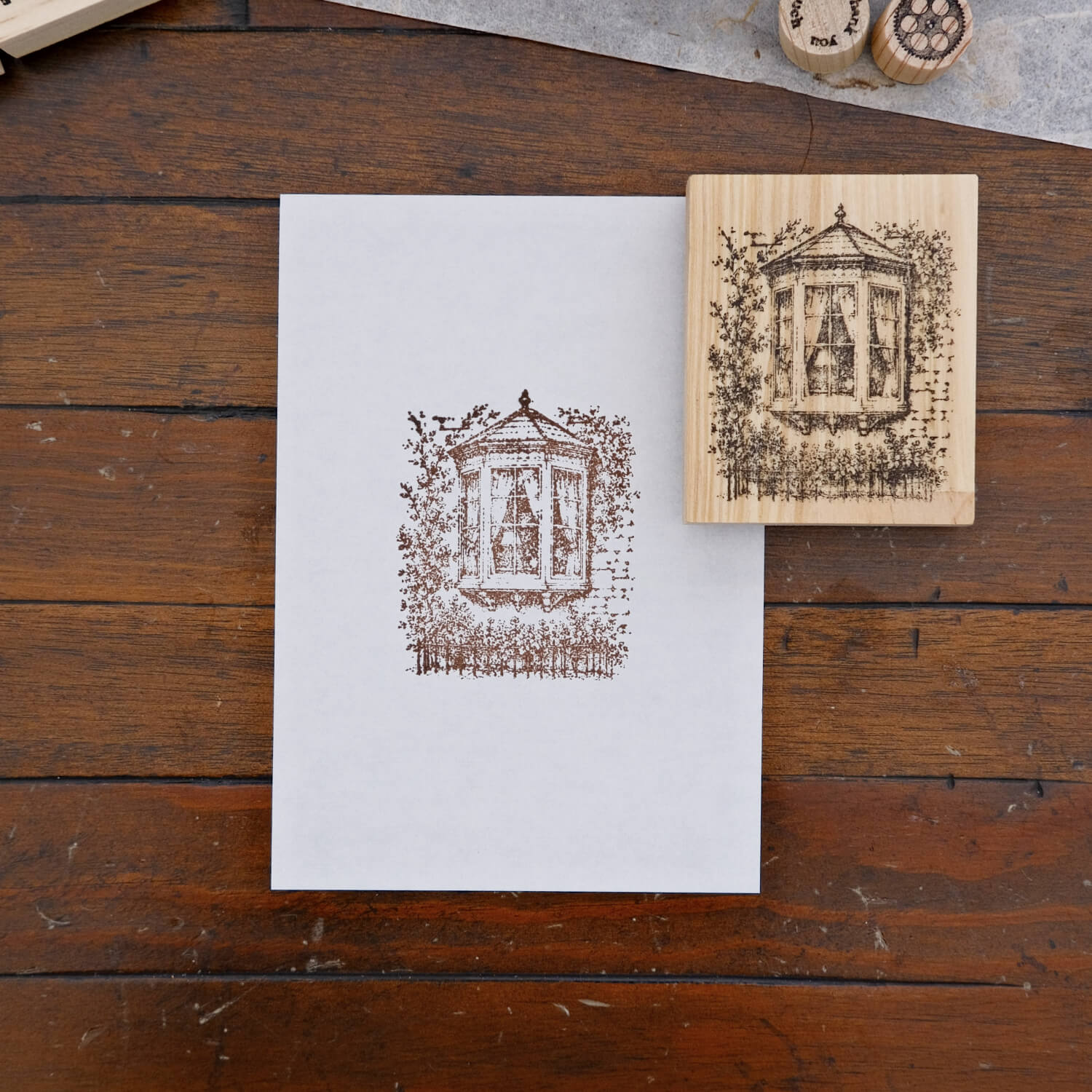 1dstamp Rubber Stamp – Garden Window