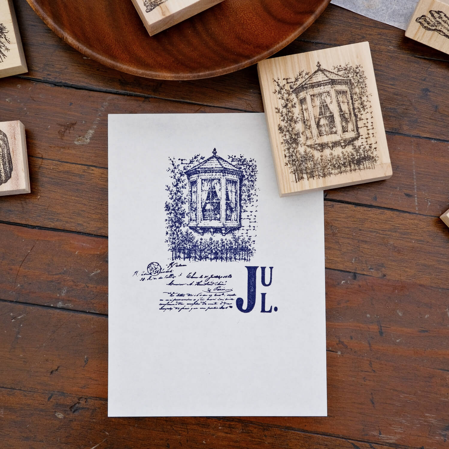 1dstamp Rubber Stamp – Garden Window