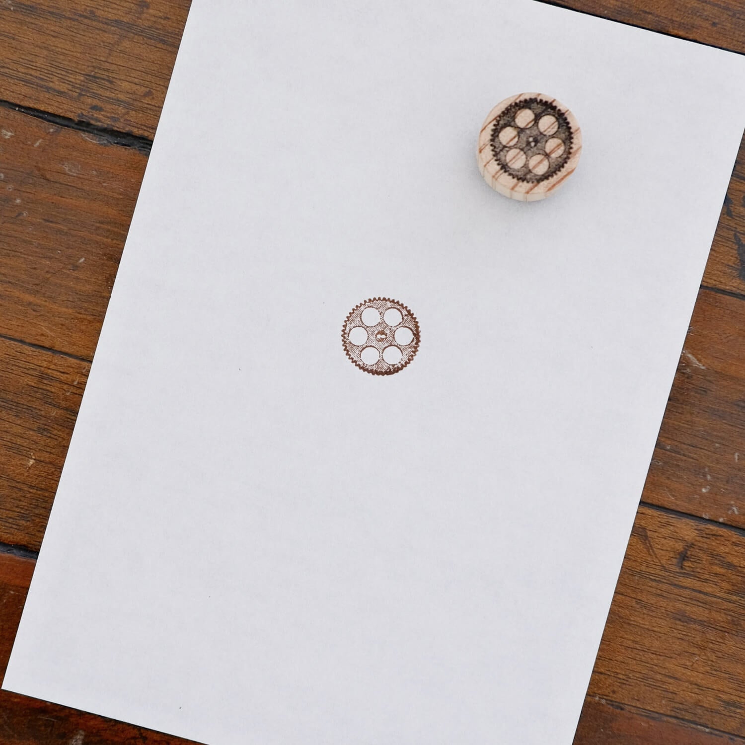 1dstamp Rubber Stamp – Gears
