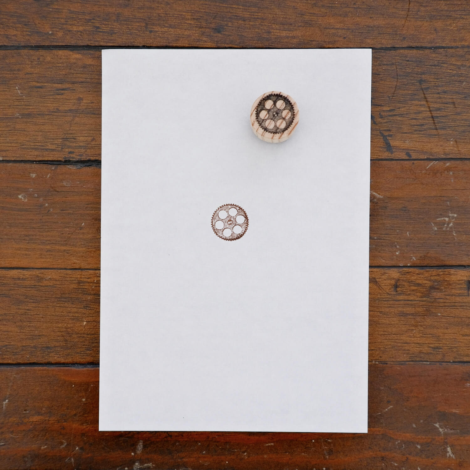 1dstamp Rubber Stamp – Gears