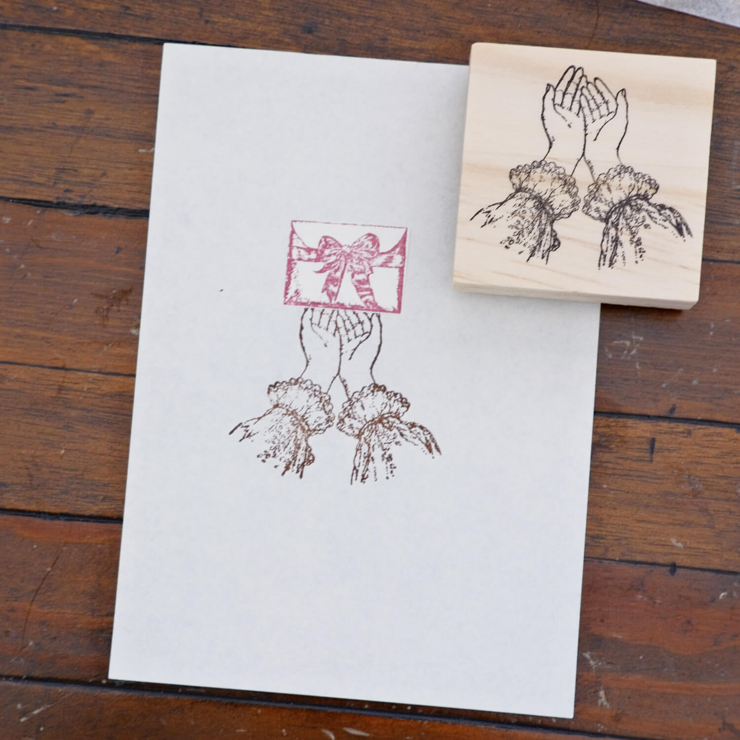 1dstamp Rubber Stamp – Hands