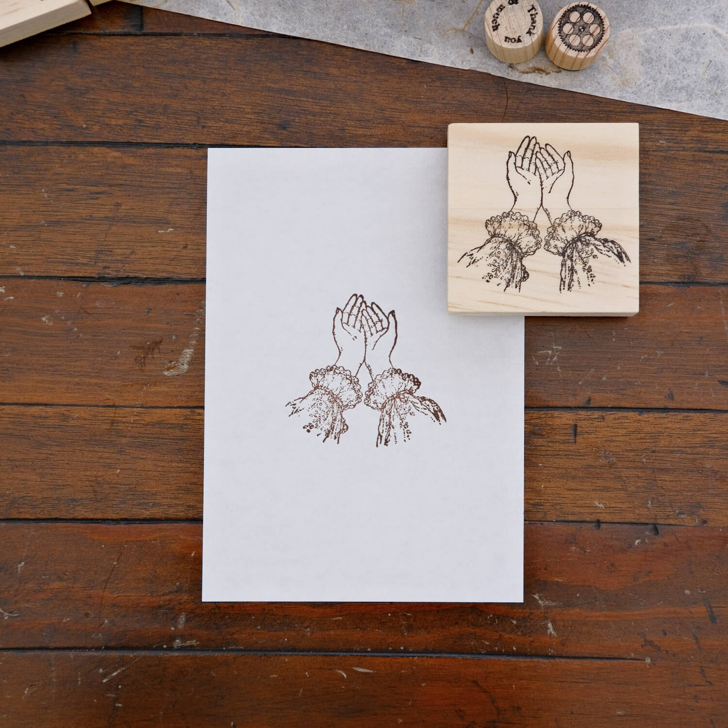 1dstamp Rubber Stamp – Hands