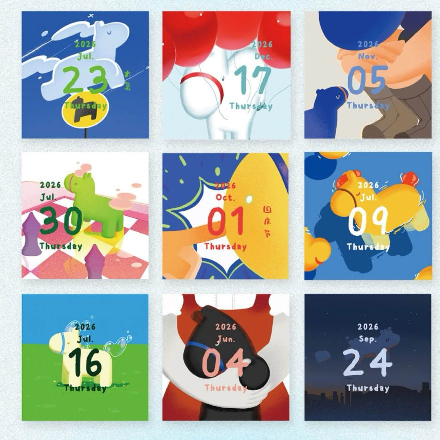 2026 Himekuri Calendar – Year of the Horse