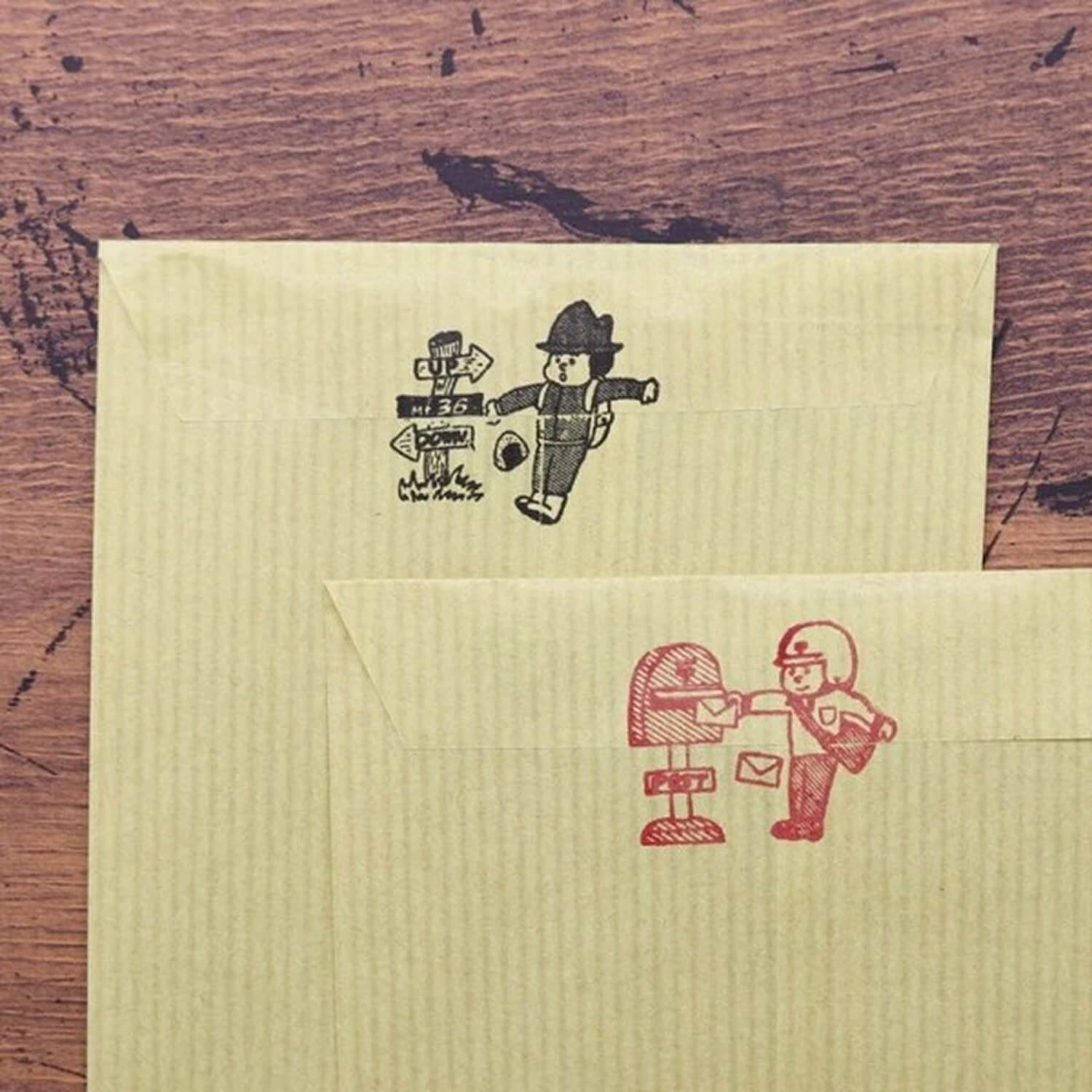36 Sublo Wood Mount Stamp – Sealing Person