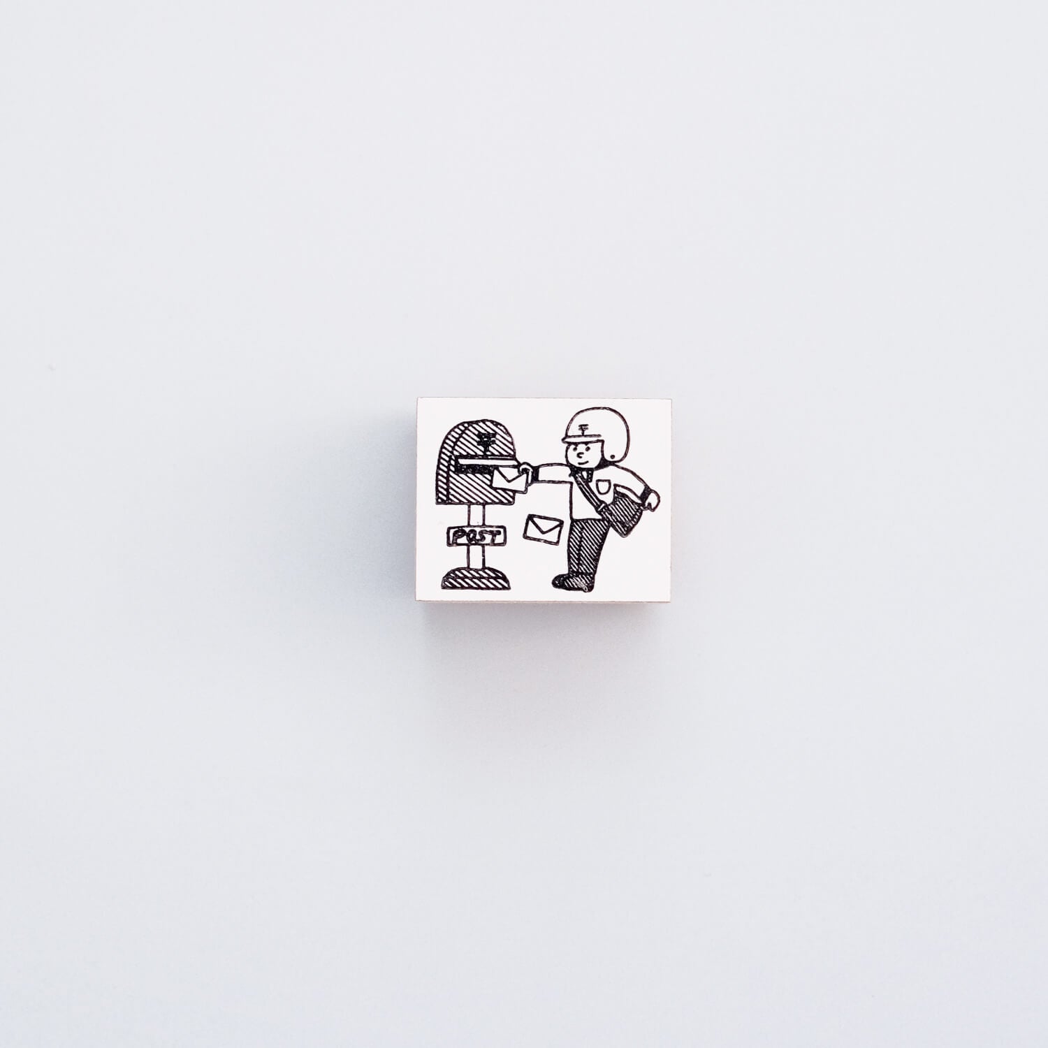 36 Sublo Wood Mount Stamp – Sealing Person