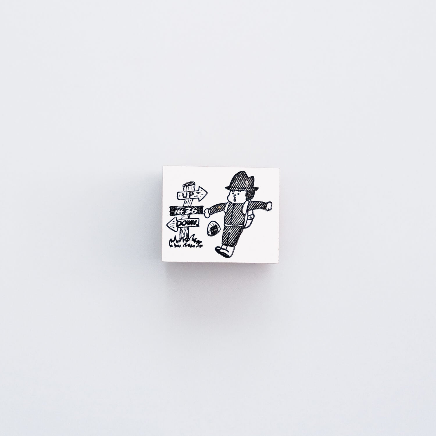 36 Sublo Wood Mount Stamp – Sealing Person