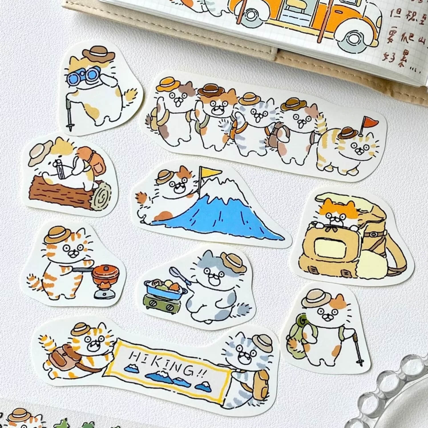 3 little cat Outdoor Cats Sticker Pack