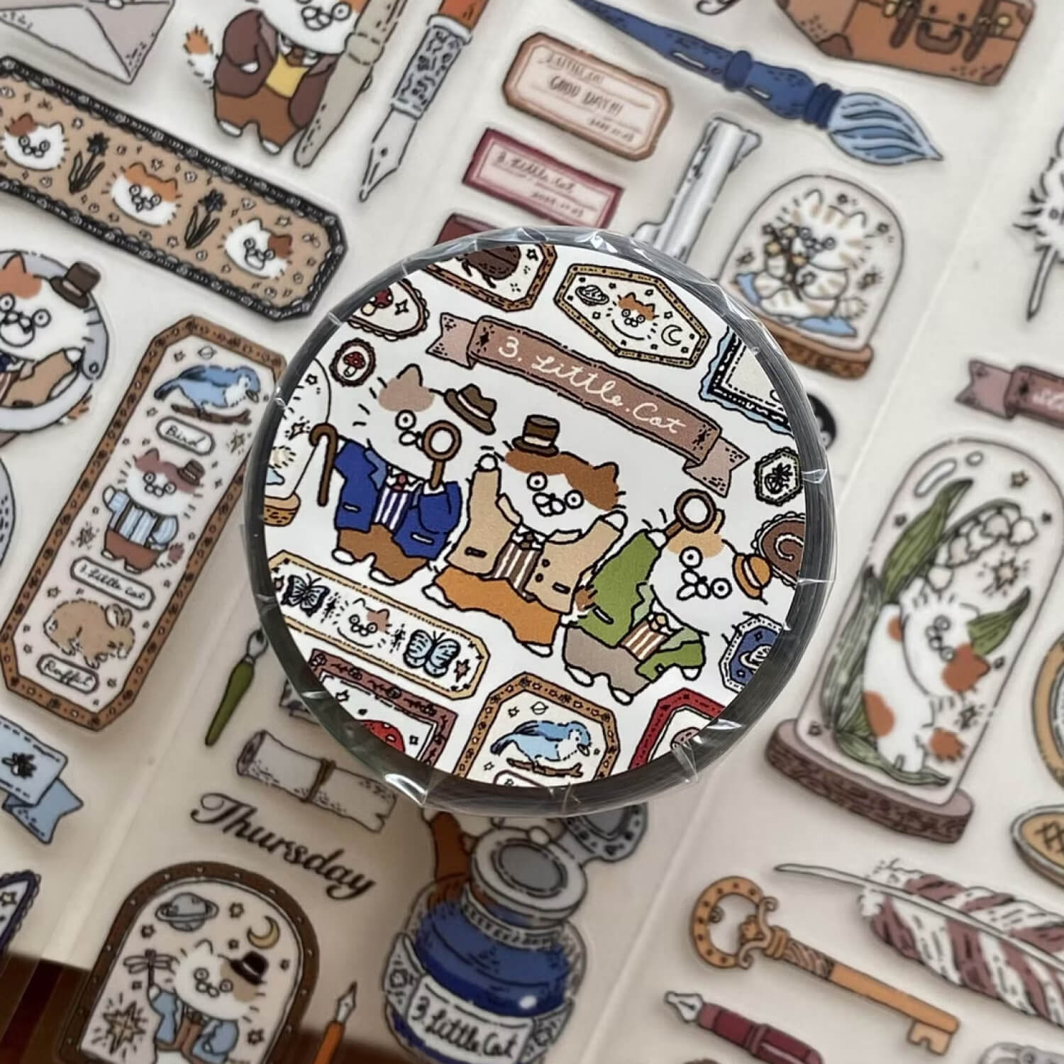 3 Little Cats PET Tape – Cat Retro Detective Agency