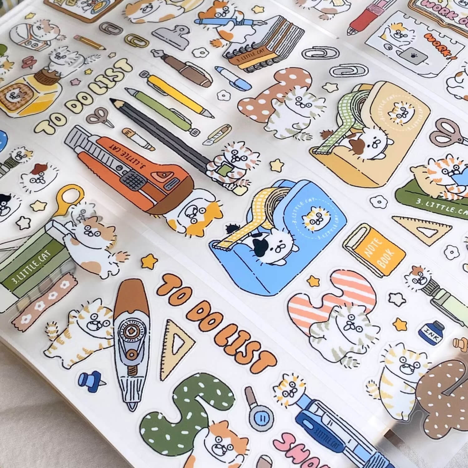 3 Little Cats PET Tape – Kitty Stationery
