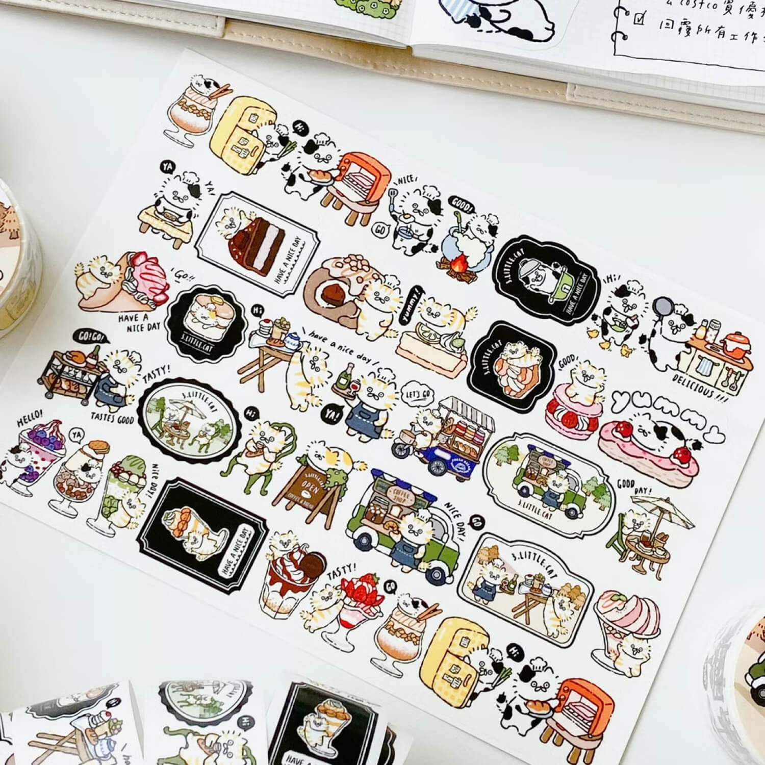 3 Little Cats Washi Tape – Kitties Bistro &amp; Bar