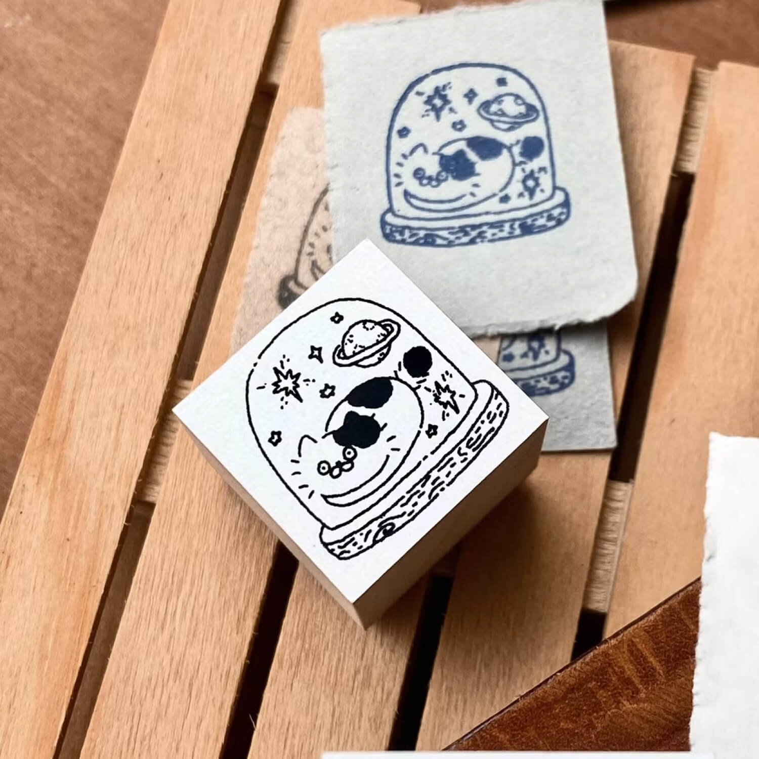 3 Little Cats Wood Mount Stamp – Cat Glass Jar