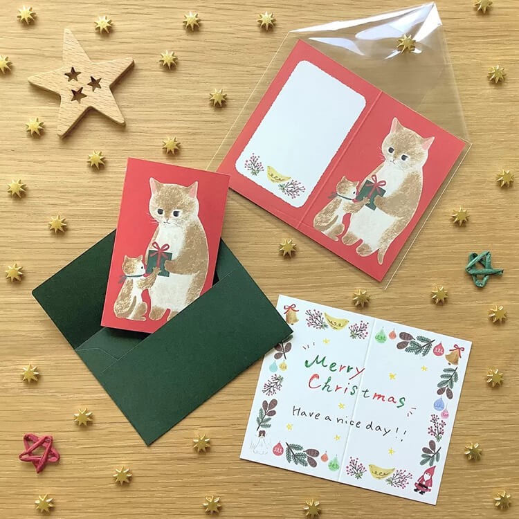 4 Legs Christmas Mini Card Set – Kitten