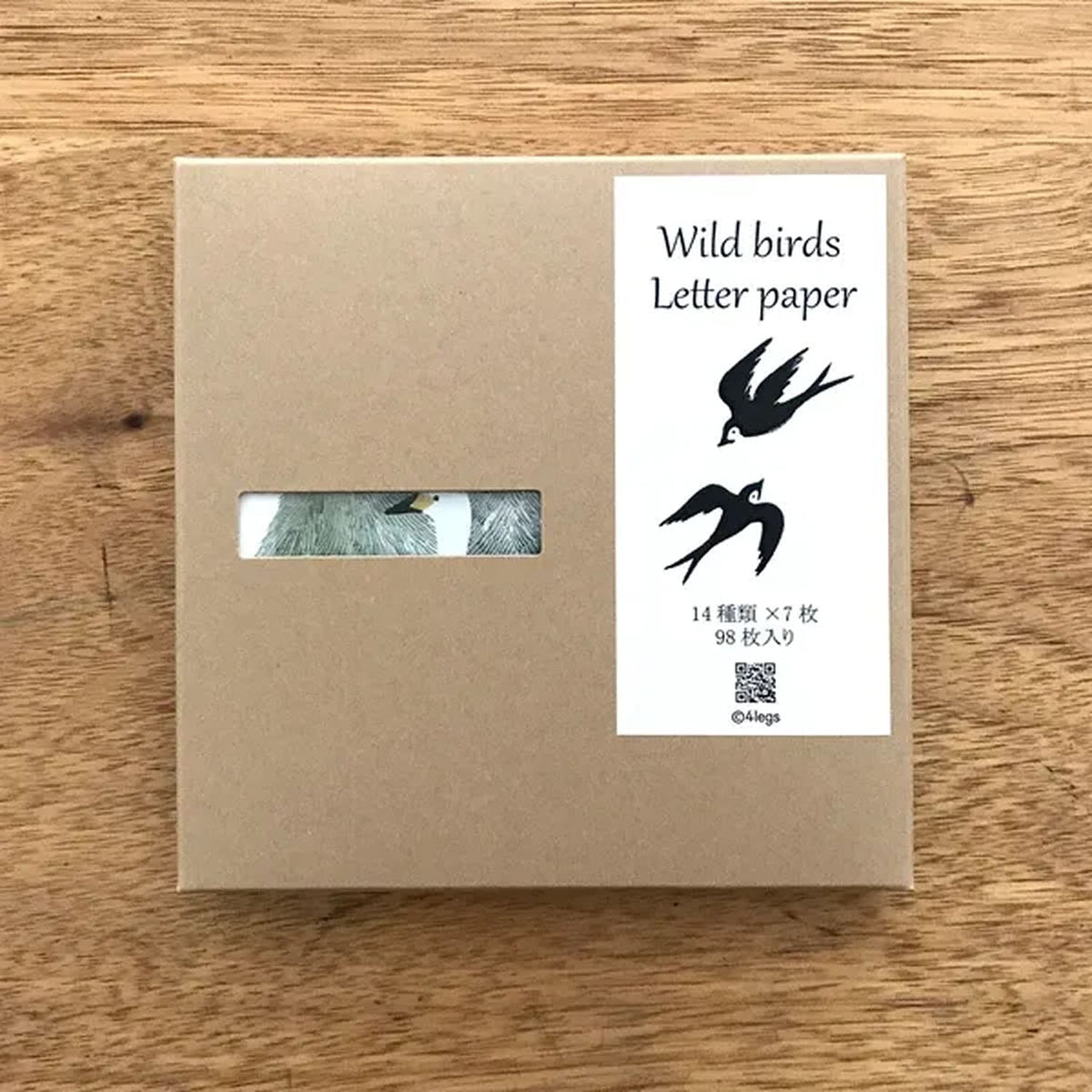 4 legs Memo Pad – Wild Birds (98 Sheets)