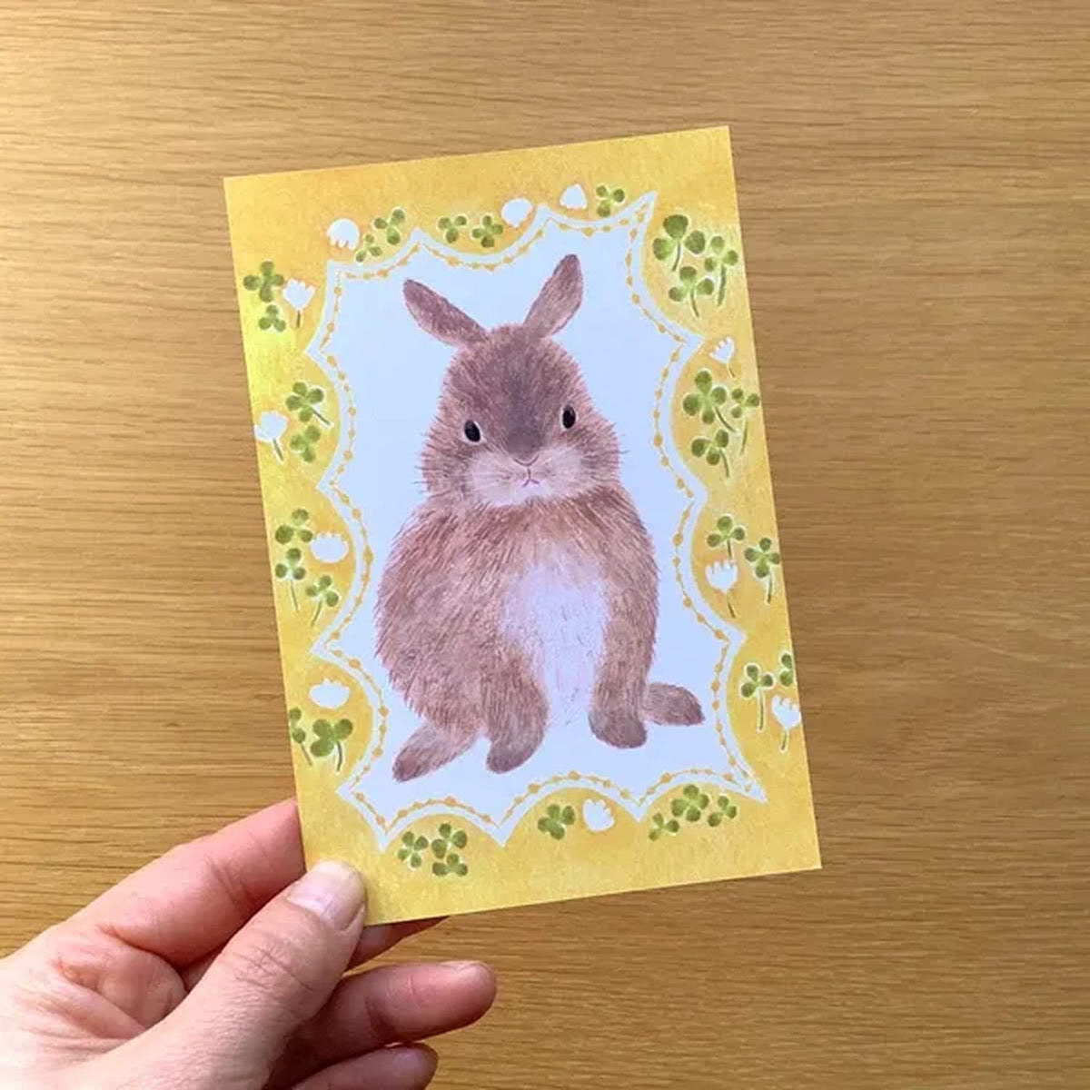 4 legs Postcard – Spring Rabbit