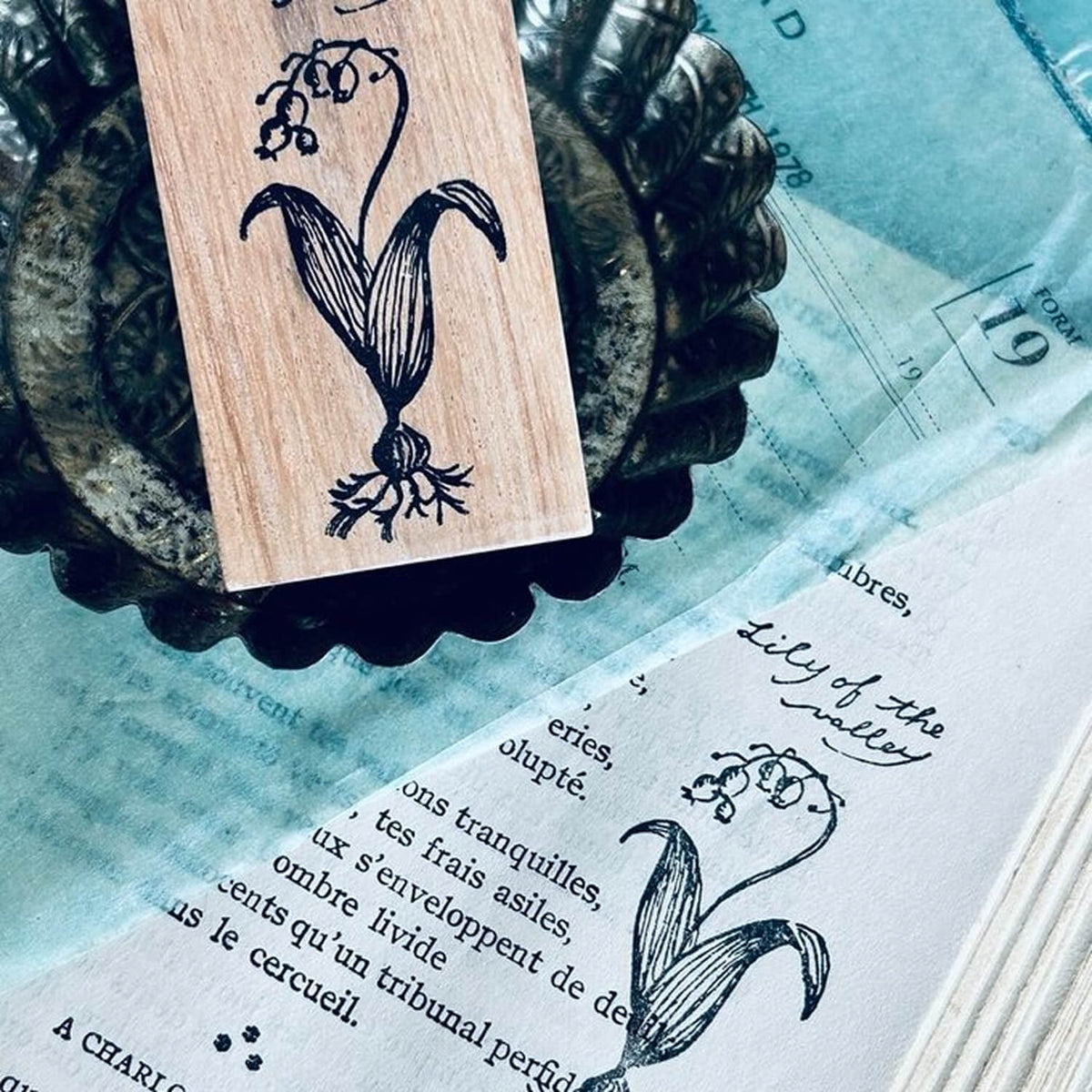 589stamp Rubber Stamp - Lily of the Valley