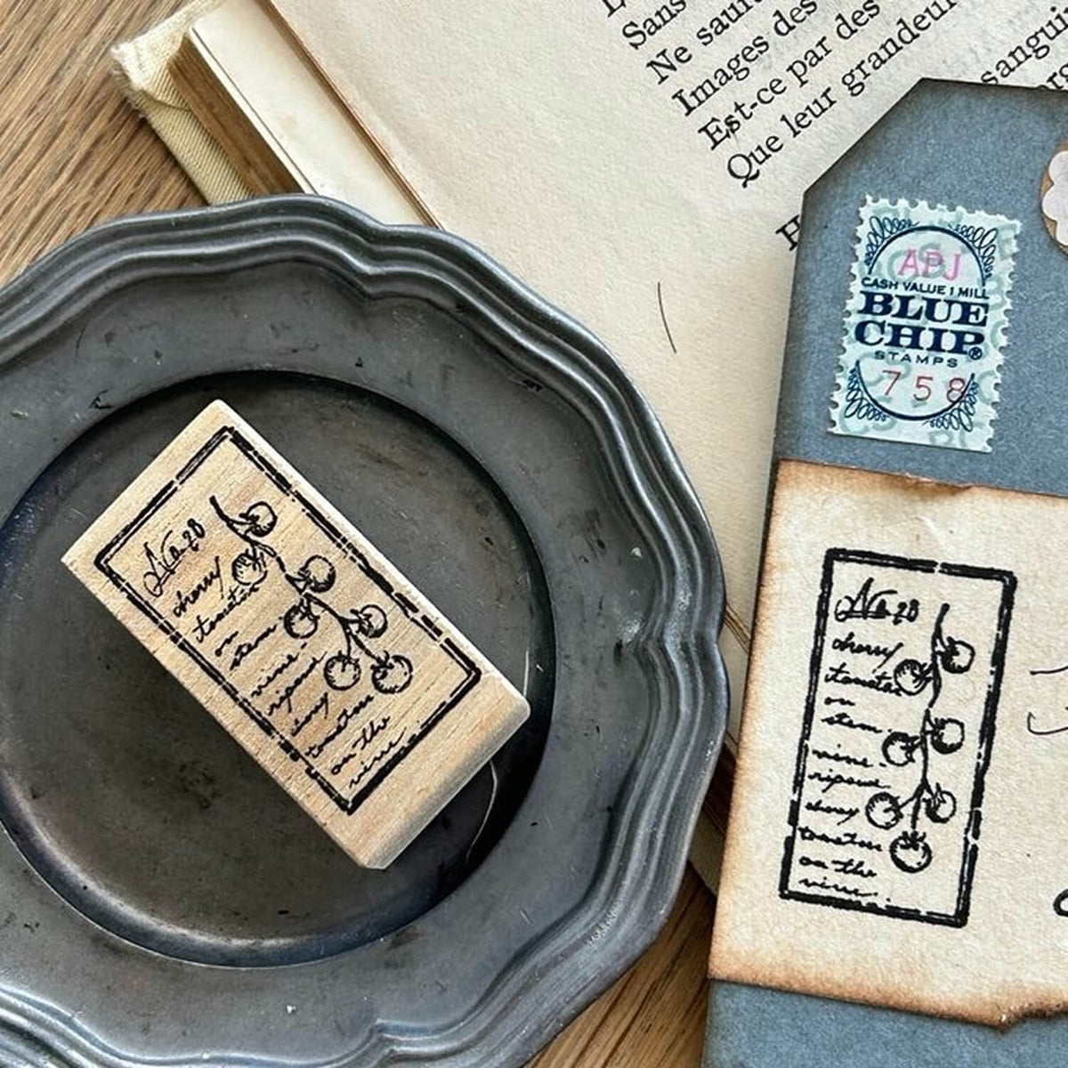 589stamp Rubber Stamp - Micro Mini Tomato