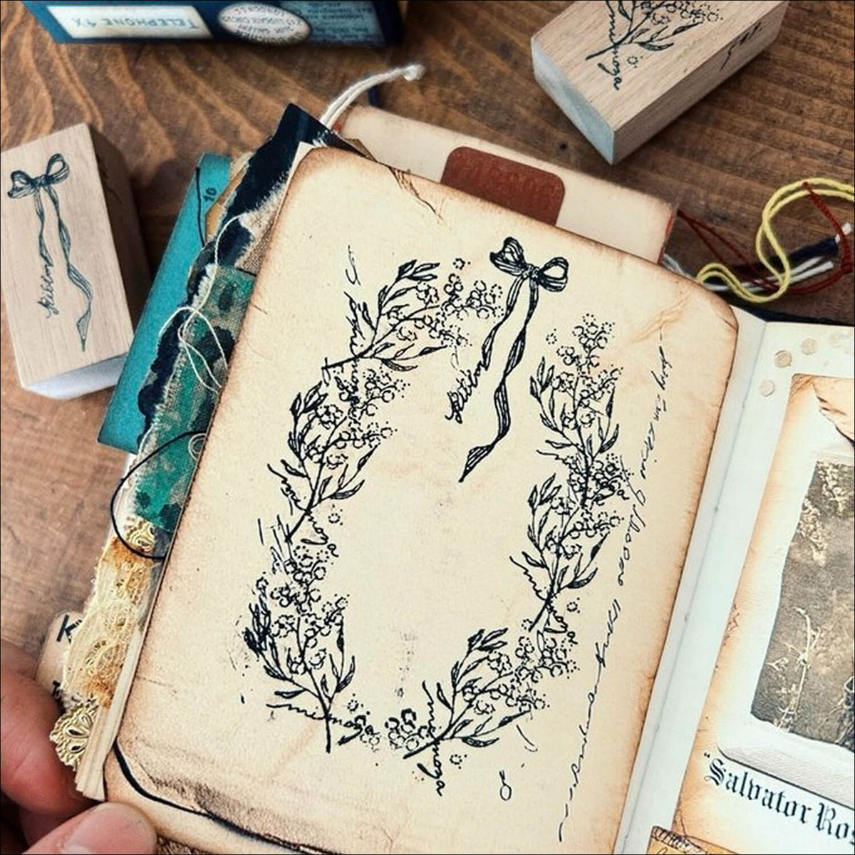 589stamp Rubber Stamp - Mimosa