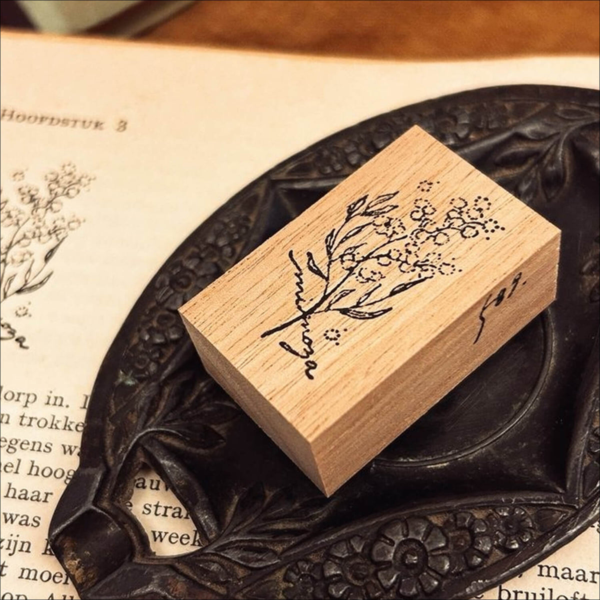 589stamp Rubber Stamp - Mimosa