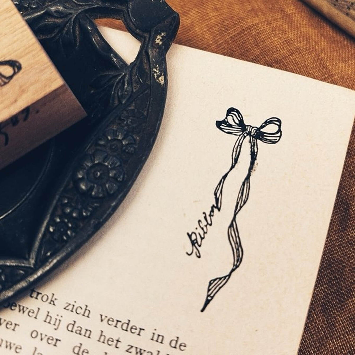 589stamp Rubber Stamp - Ribbon