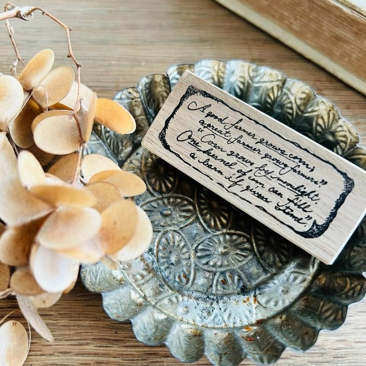 589stamp Rubber Stamp - Vintage-Style English Text