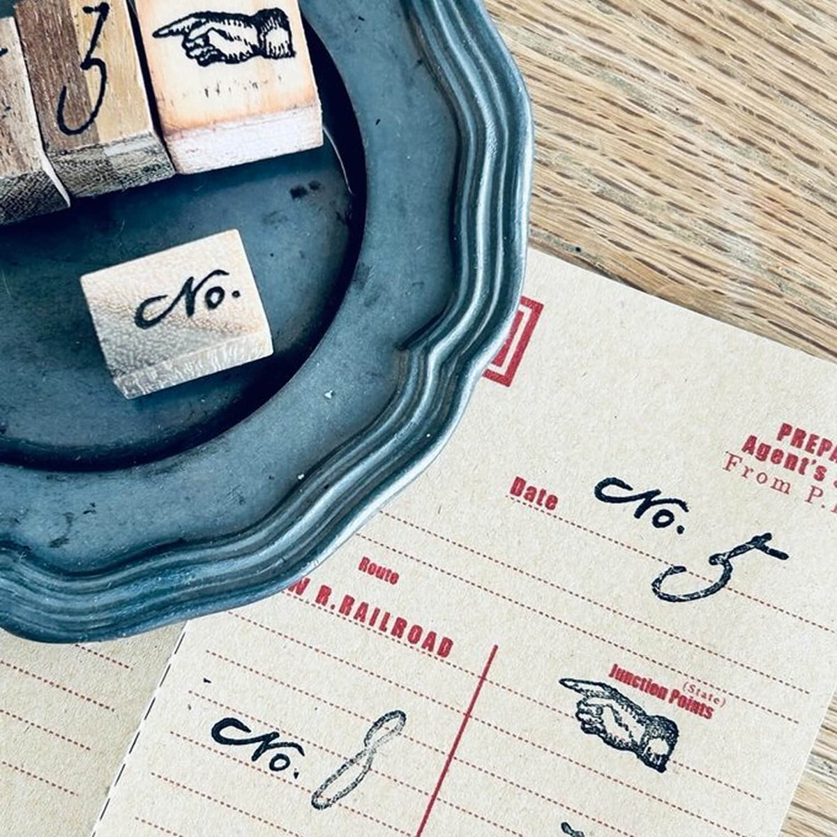 589stamp Rubber Stamp - "No." Number