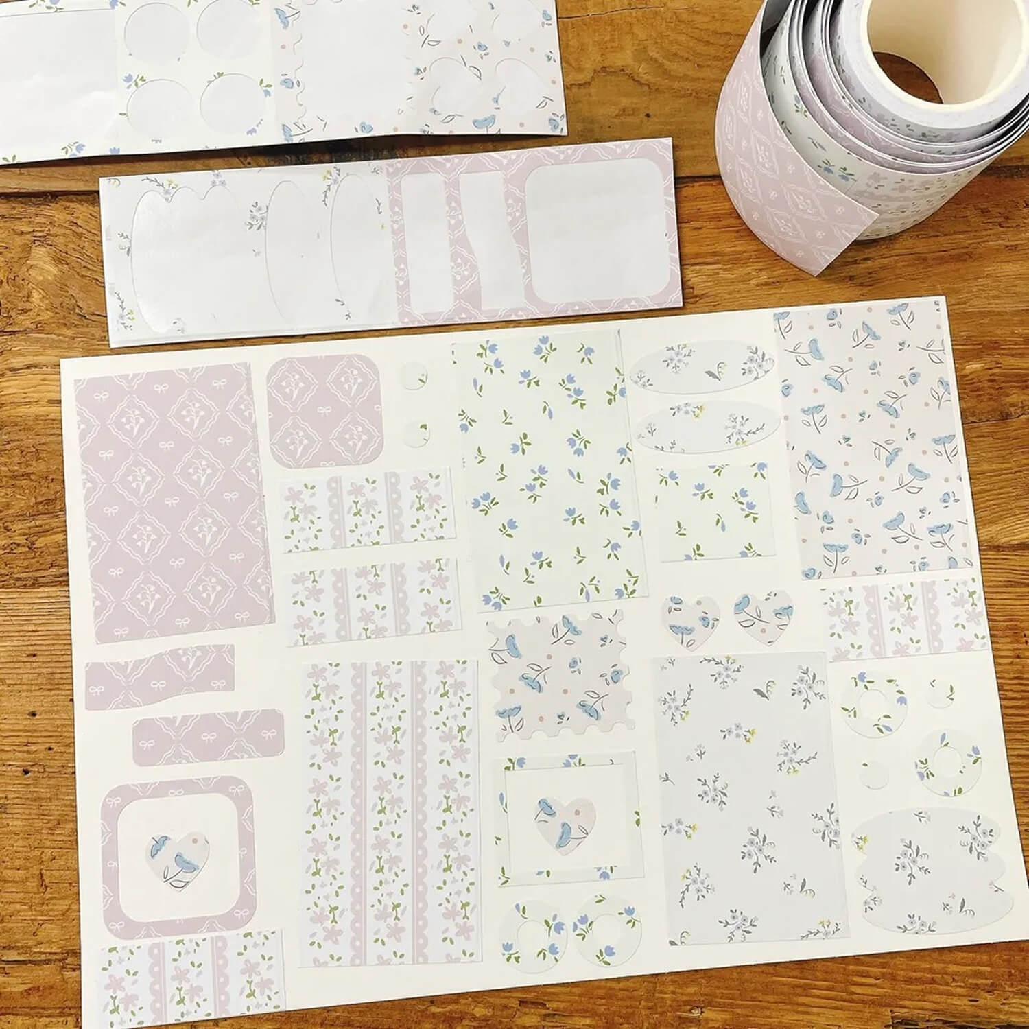 63penhouse x hairmo Die-cut Paper Tape – Flower Field No.2