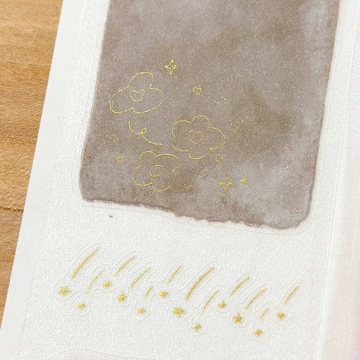 63penhouse x hairmo Gold Foiled PET Tape – Starry Murmurs