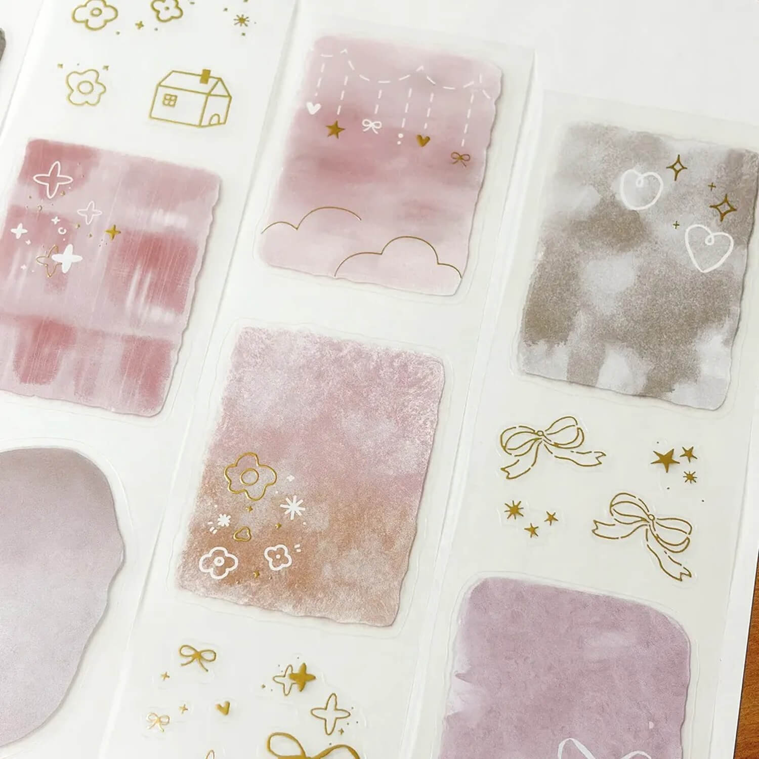 63penhouse x hairmo Gold Foiled PET Tape – Starry Murmurs