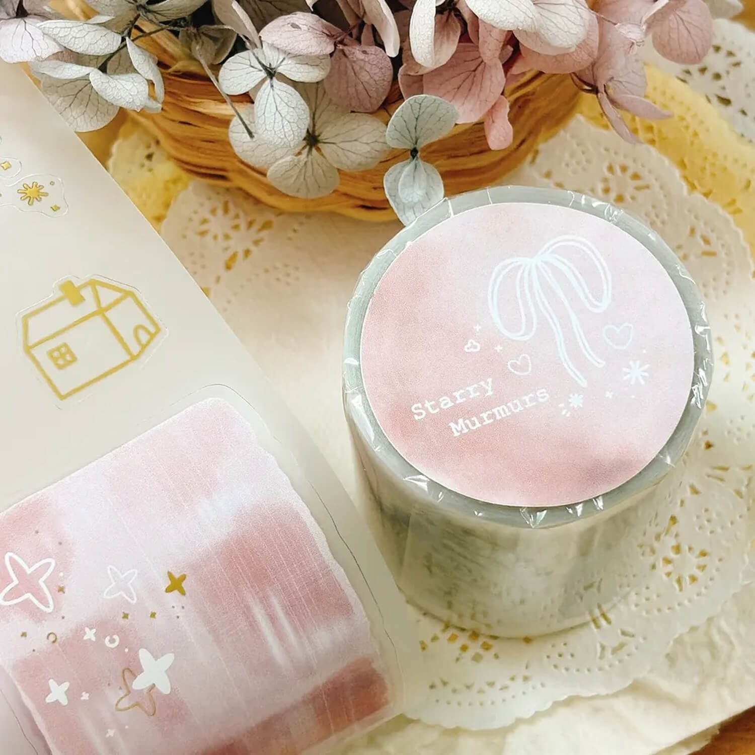 63penhouse x hairmo Gold Foiled PET Tape – Starry Murmurs