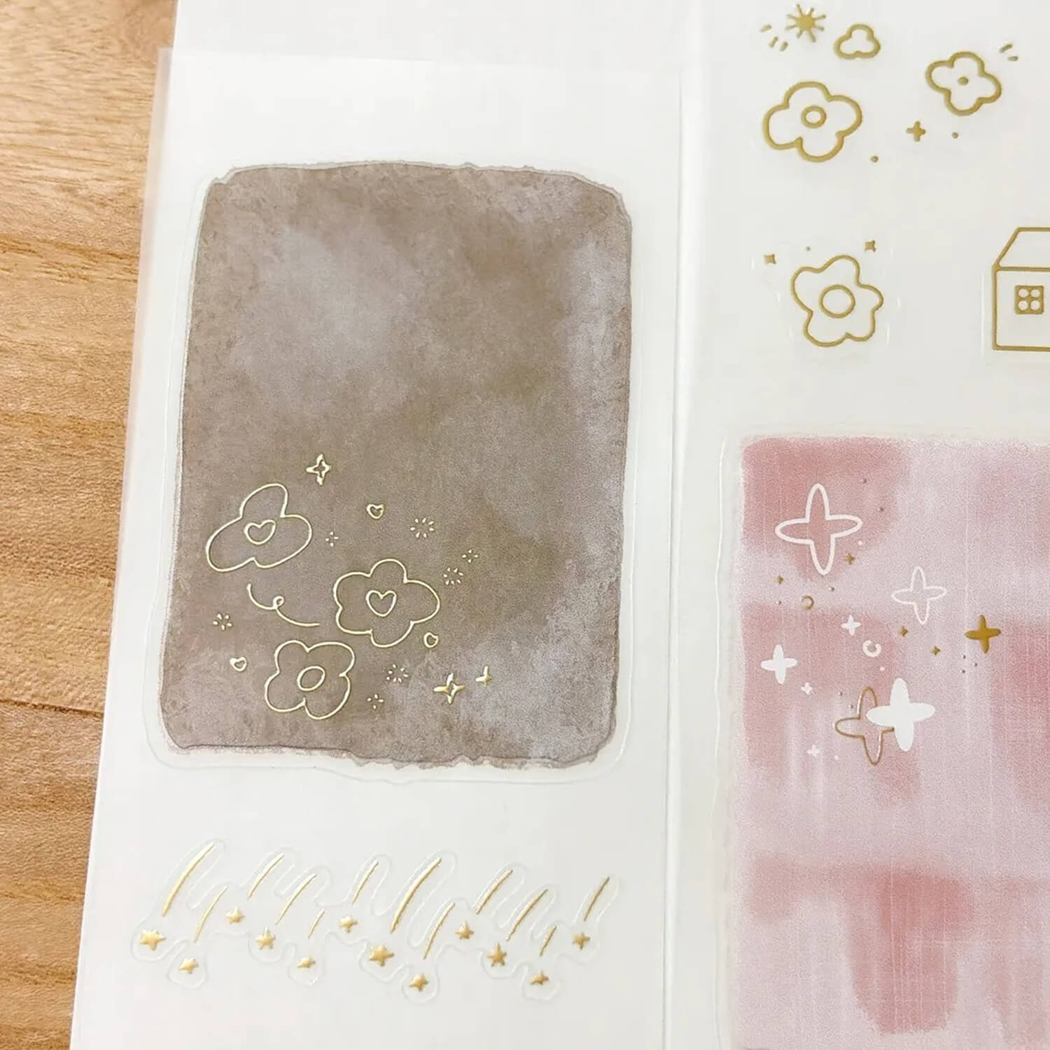 63penhouse x hairmo Gold Foiled PET Tape – Starry Murmurs
