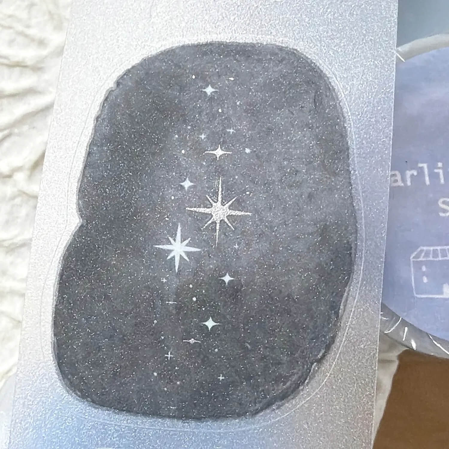 63penhouse x hairmo Silver Foiled PET Tape – Starlit Sky
