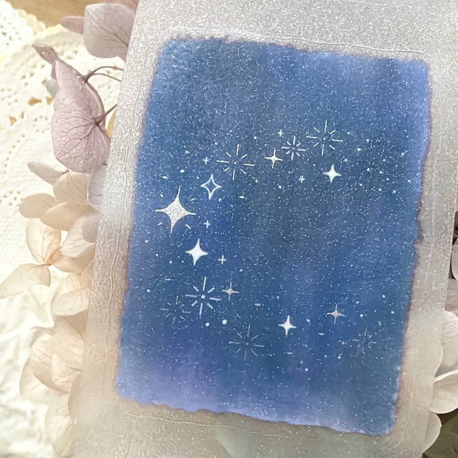 63penhouse x hairmo Silver Foiled PET Tape – Starlit Sky