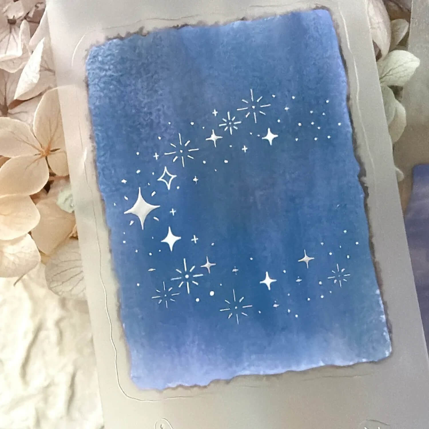 63penhouse x hairmo Silver Foiled PET Tape – Starlit Sky