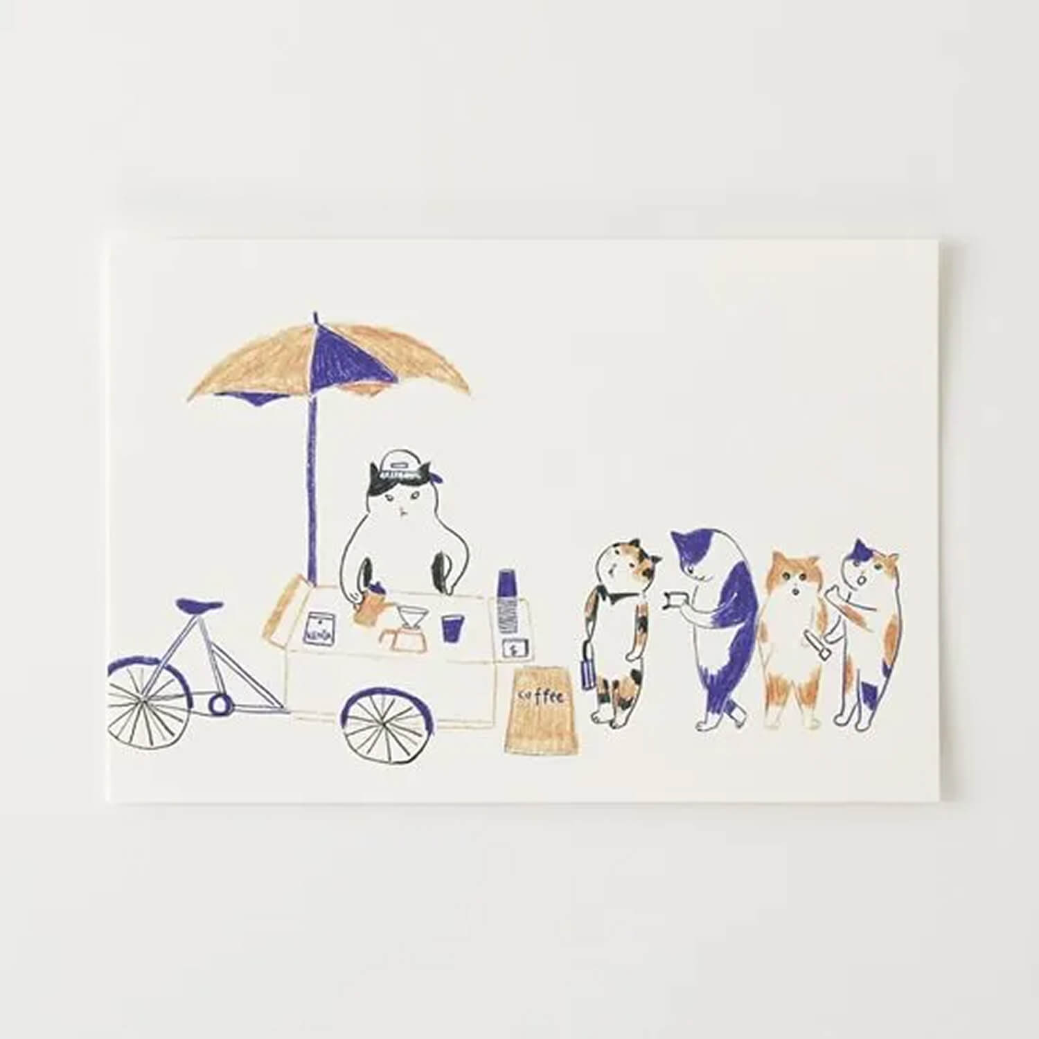 A-Meow Postcard – Coffee Day