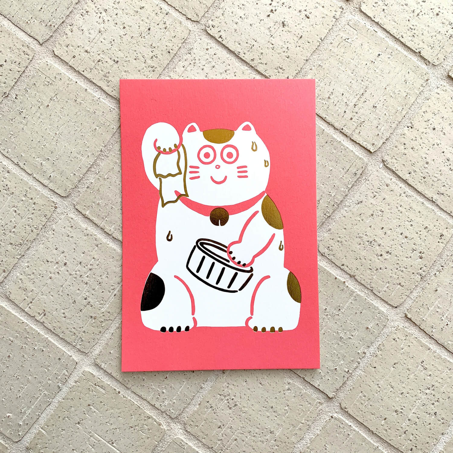 AIUEO Postcard – Manekineko Onsen