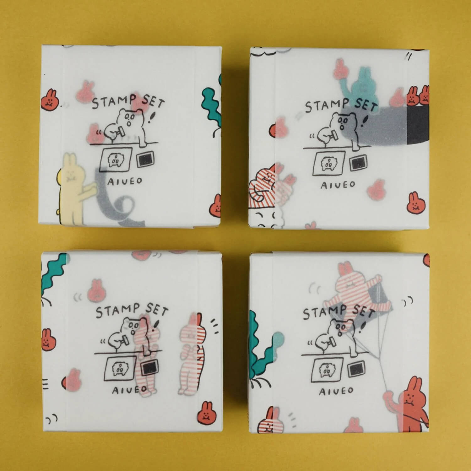 AIUEO Stamp Set – Tamago Somersault Set