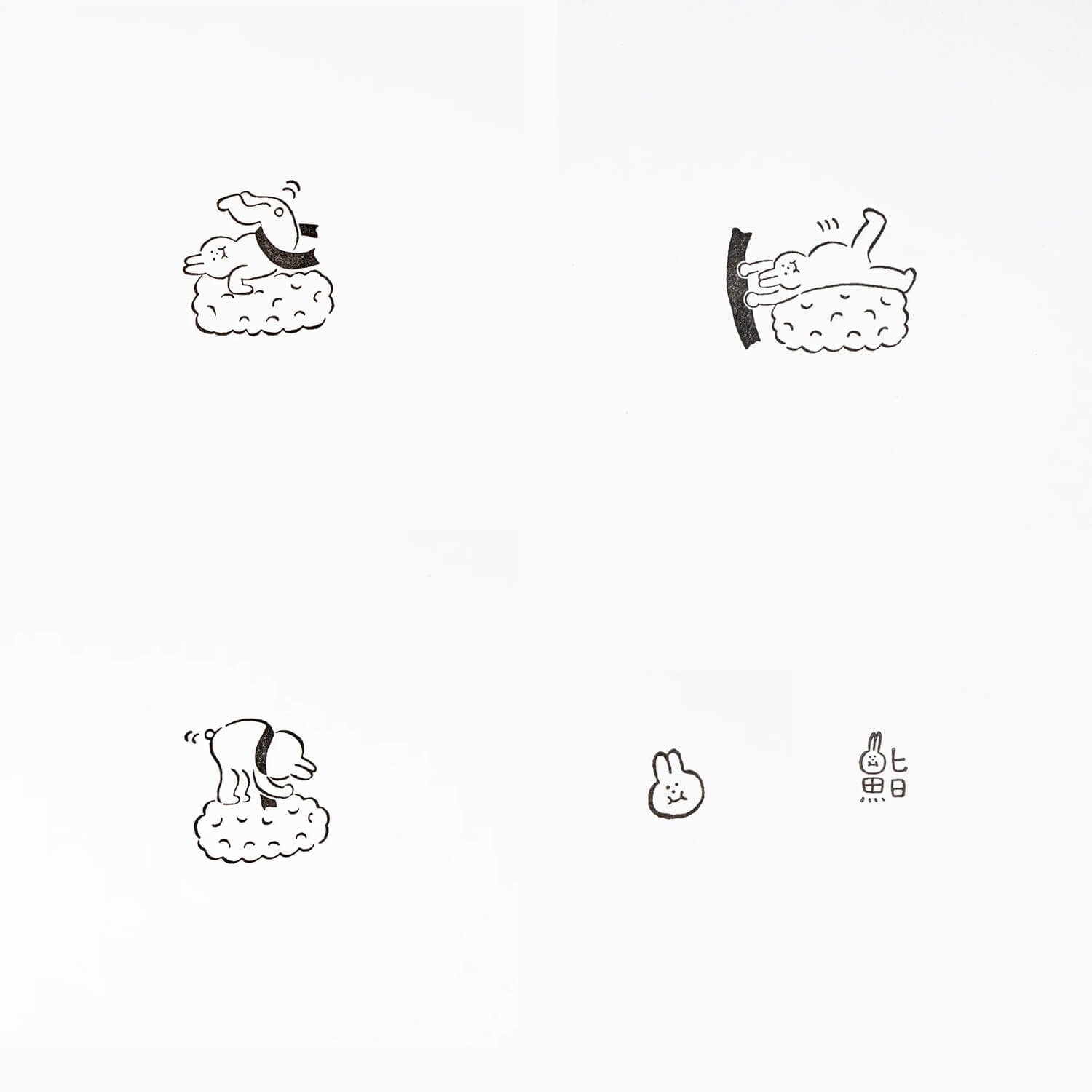 AIUEO Stamp Set – Tamago Somersault Set