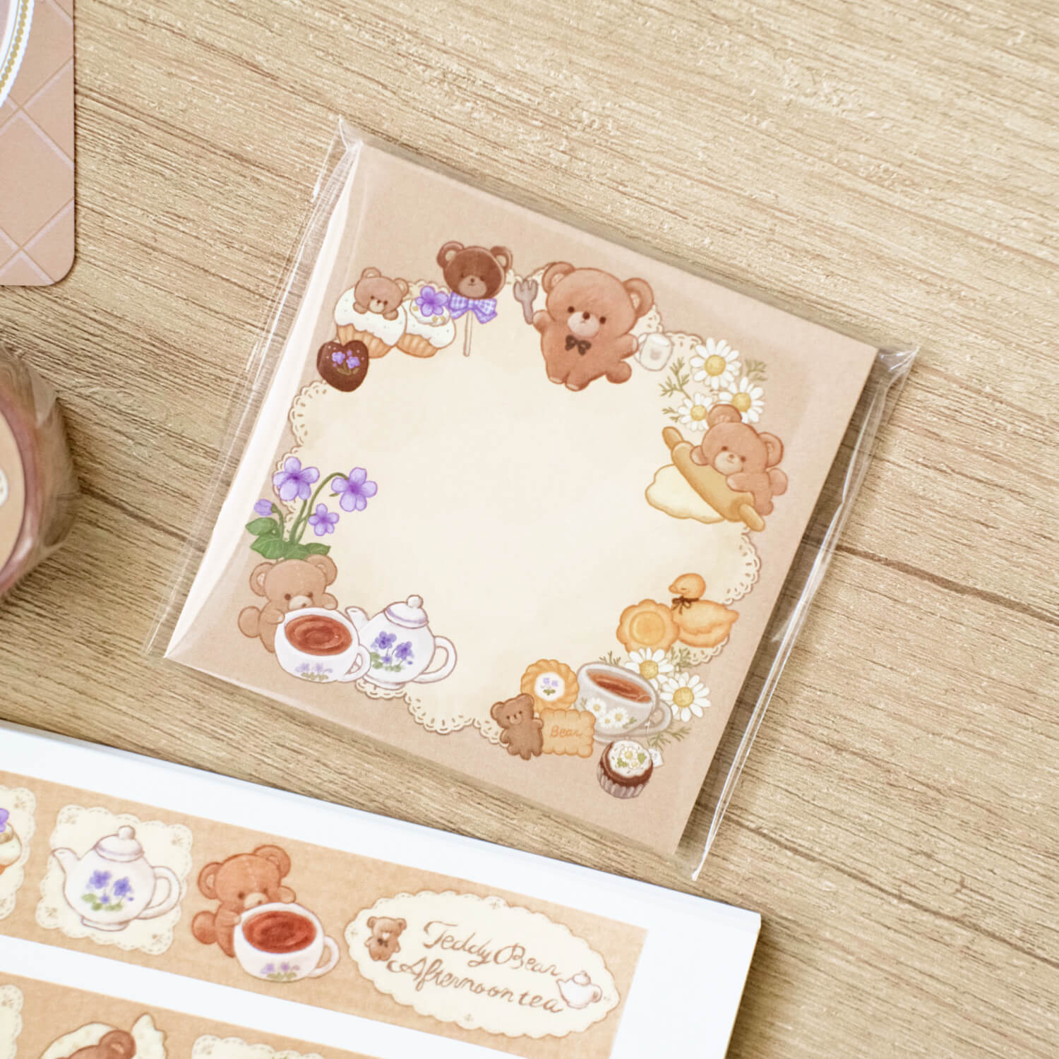 Ai Matsuura Memo Pad – Teddy Bear Afternoon Tea