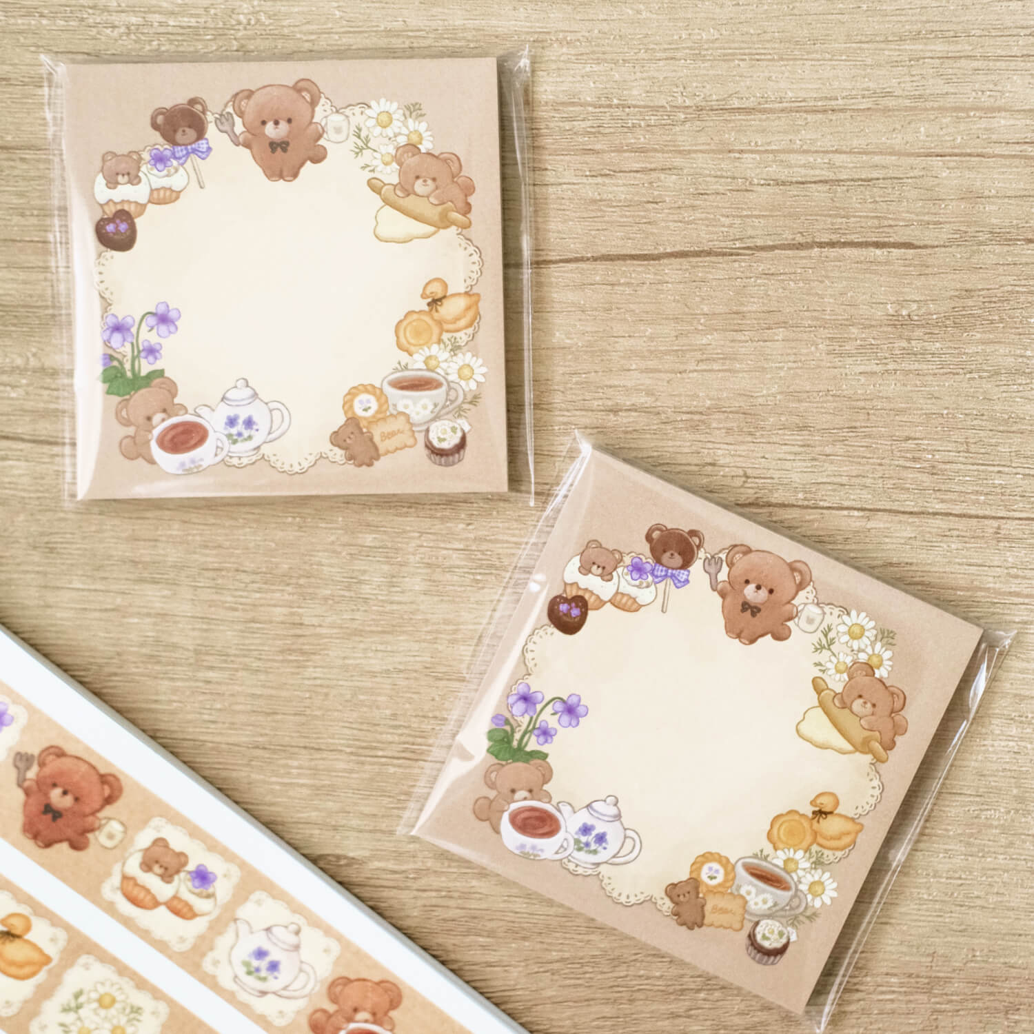 Ai Matsuura Memo Pad – Teddy Bear Afternoon Tea