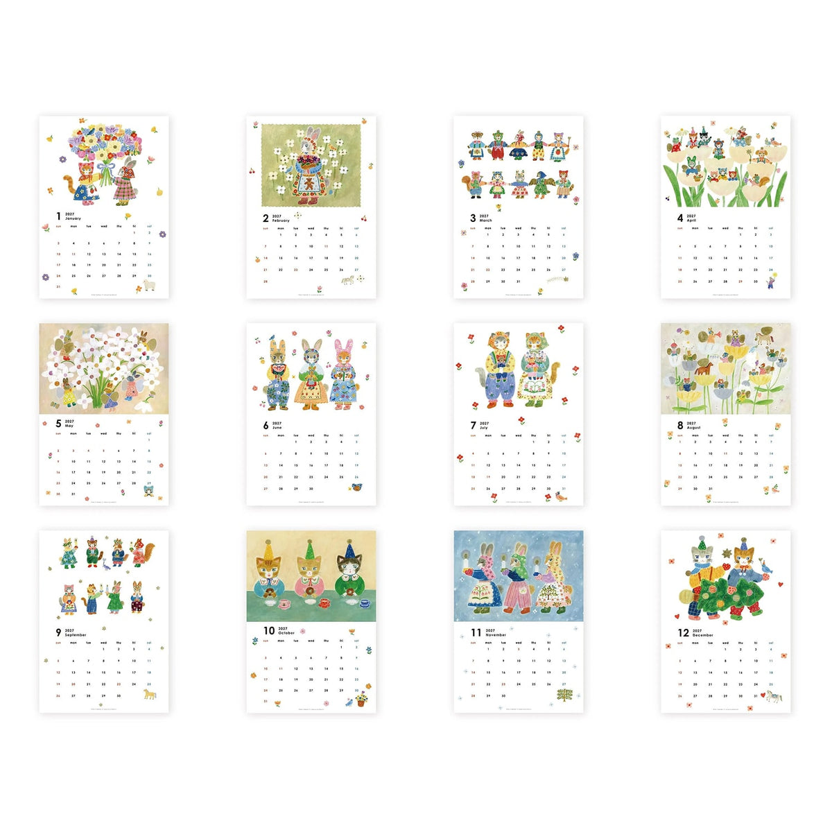 Aiko Fukawa 2027 Calendar