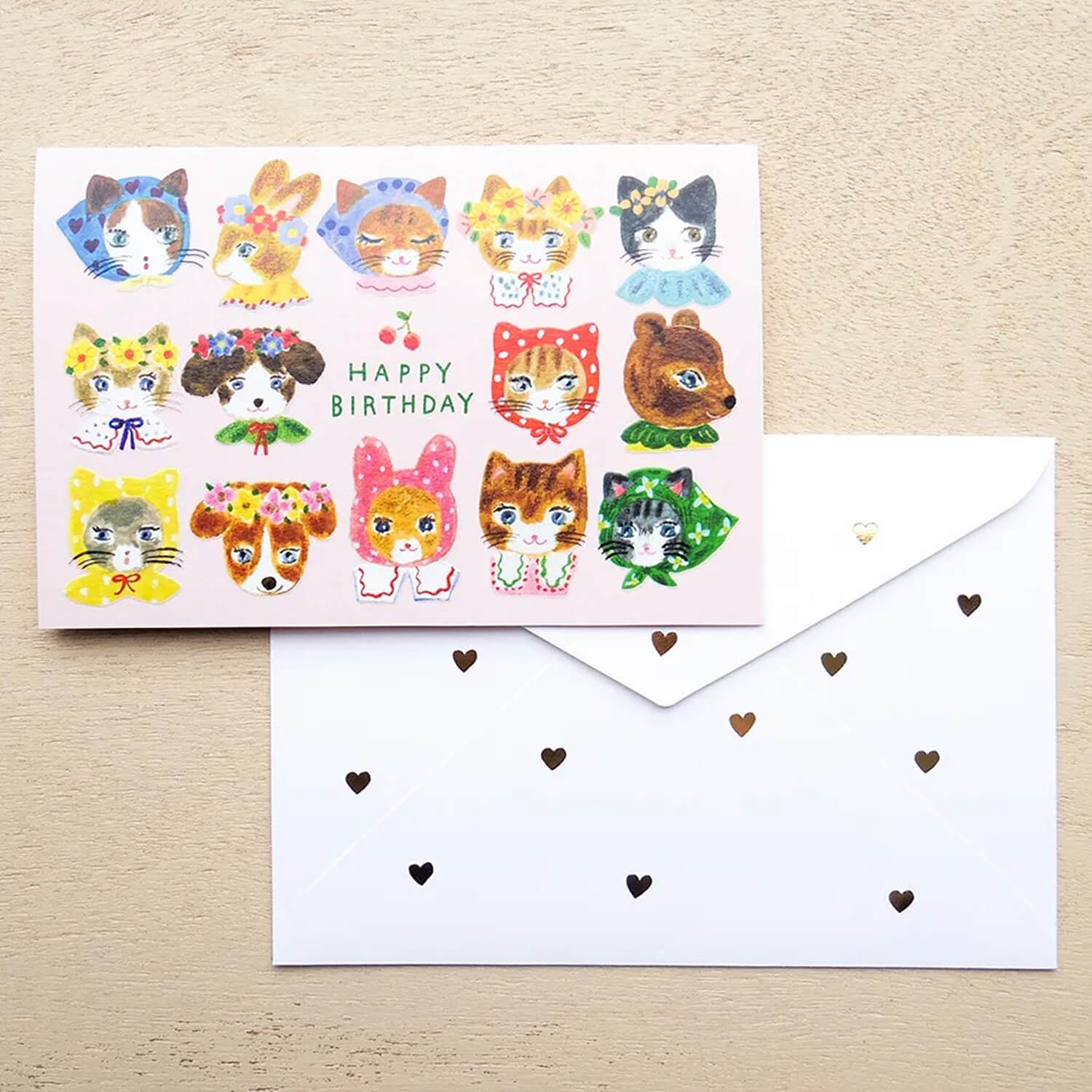 Aiko Fukawa Gold Foil Birthday Card – Niko Niko Smile!